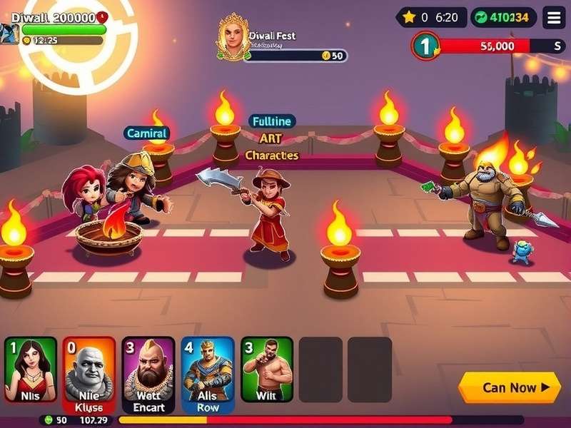 Diwali Brawl Fest character selection screen